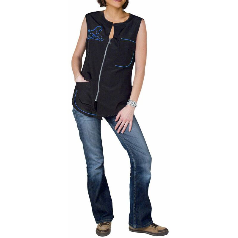 Phoenix Universal - Blouse Carina sans manches Bleue Taille : XXL