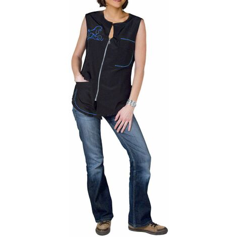 Blouse Carina sans manches Bleue Taille : L