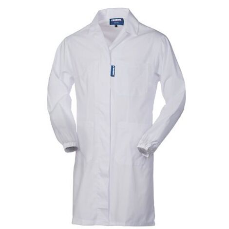 Blouse de travail femme tissu mélangé blanc - taille L - Maxiburo