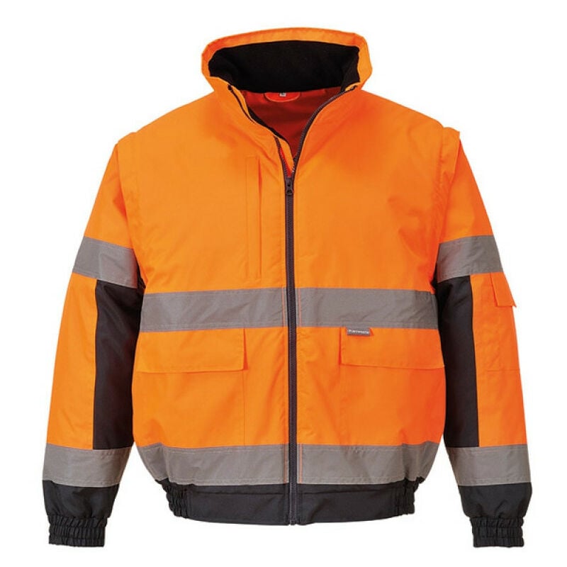 Portwest - Blouson 2-en-1 HiVis couleur : Orange taille xl