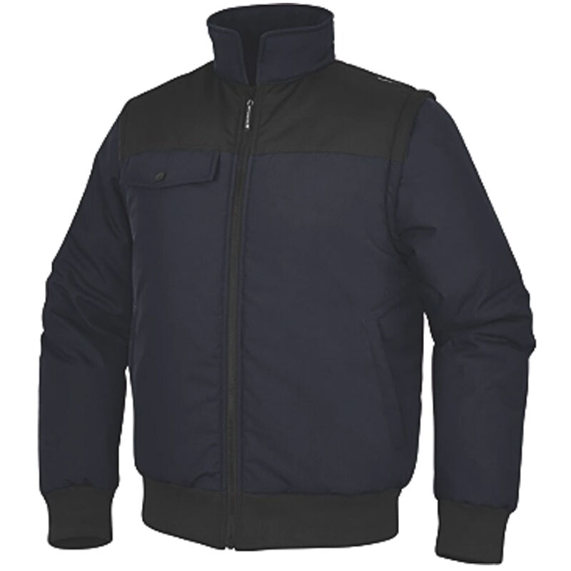 Delta Plus - Blouson 2 en 1 NEWDELTA2 à manches amovibles bleu marine/noir txl NEWD2MNXG