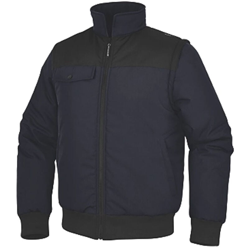 Delta Plus - Blouson 2 en 1 NEWDELTA2 à manches amovibles bleu marine/noir T2XL NEWD2MNXX