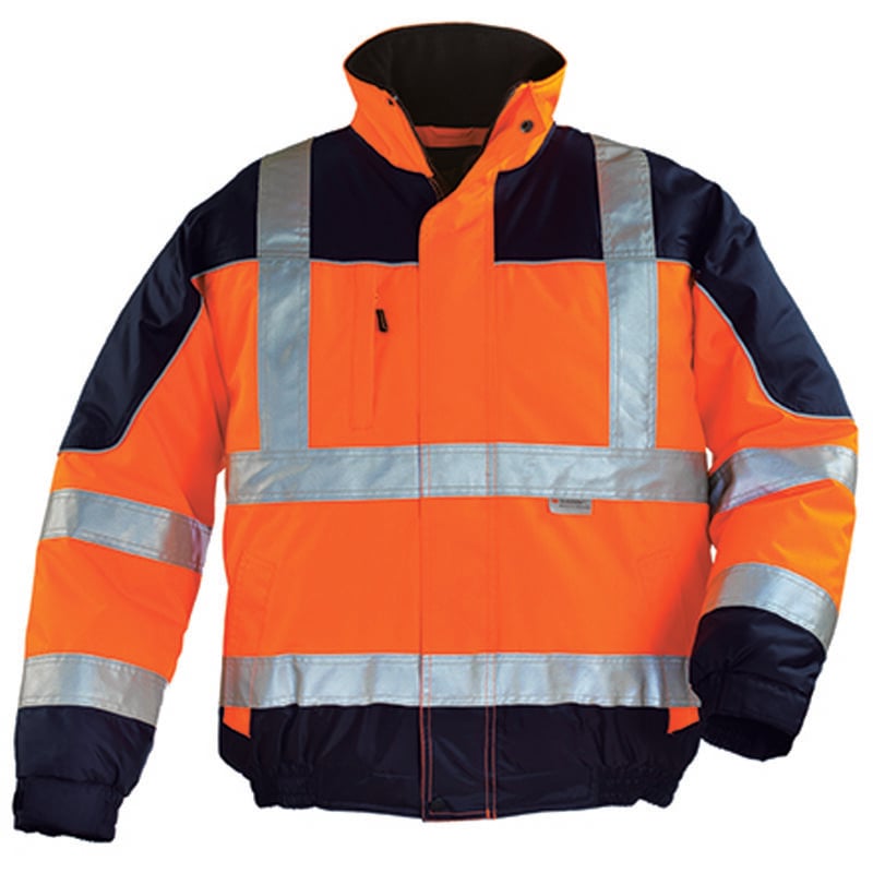 Blouson de travail professionnel haute visibilité airport - Orange FLuo 2XL - 54/56