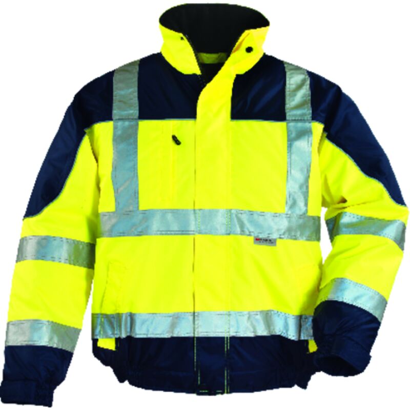 Coverguard - Blouson de travail professionnel haute visibilité airport - Jaune FLuo 2XL - 54/56