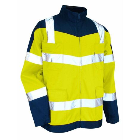 Blouson Haute Visibilité jaune / bleu sans metal Precaution LMA - plusieurs modèles disponibles