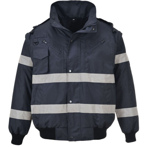 Blouson Bomber Iona 4 en 1 couleur : Marine taille 4XL - PORTWEST