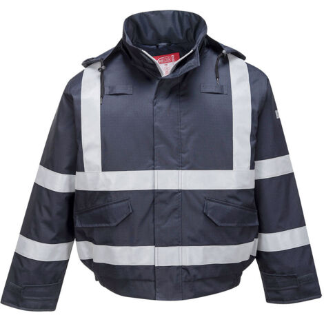 Blouson chaud Bizflame Pluie FR Multi Protection couleur : Marine taille 6XL - PORTWEST
