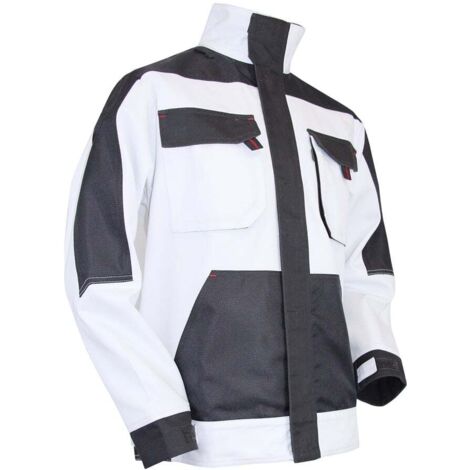 Blouson de peintre multipoche LMA Traceur Blanc / Gris 3XL