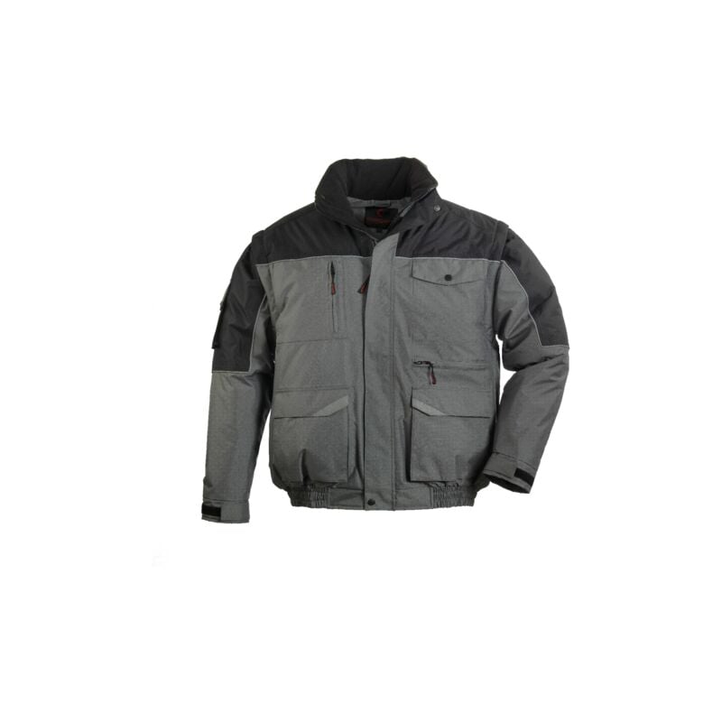 Blouson chaud de travail professionnel ripstop 2 en 1 - Anthracite l - 46/48
