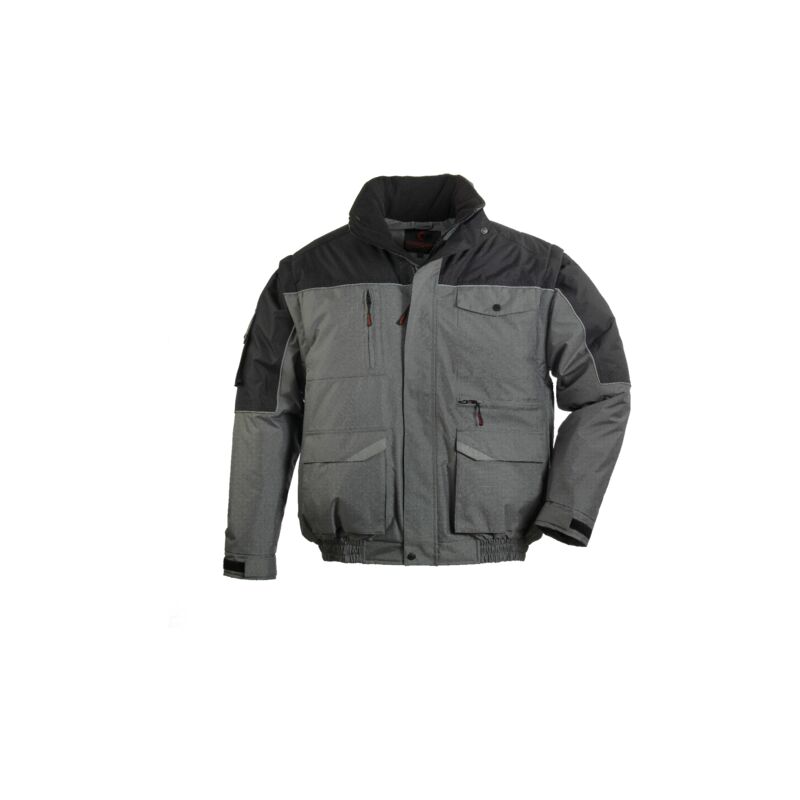 Blouson chaud de travail professionnel ripstop 2 en 1 - Anthracite m - 42/44