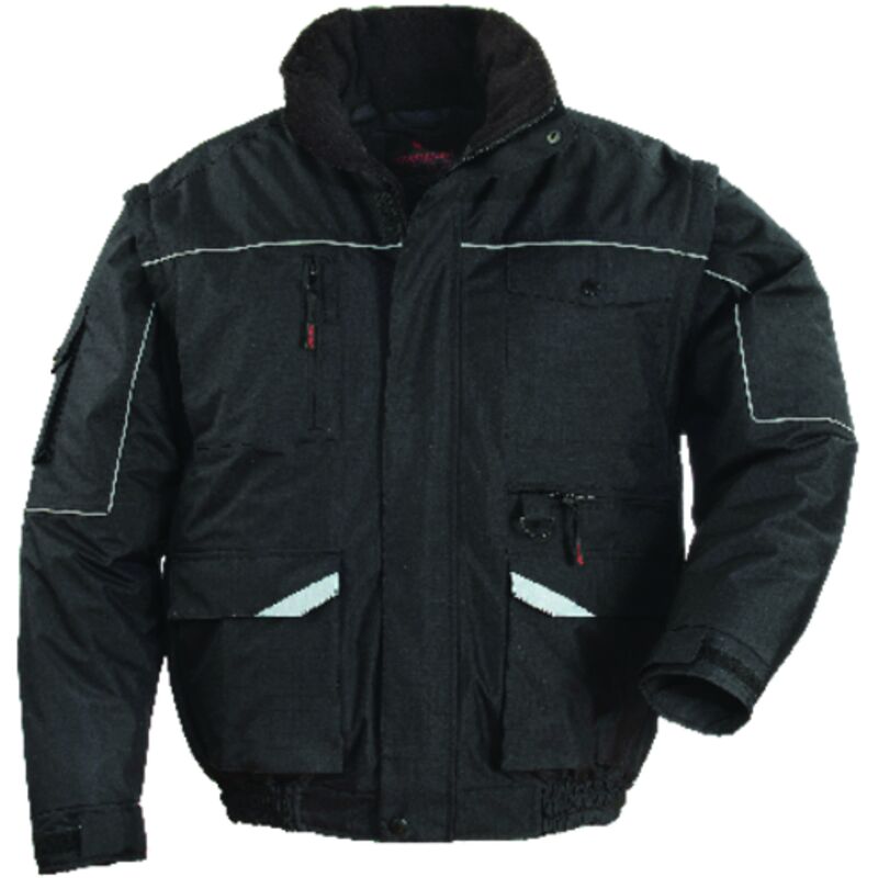 Coverguard - Blouson chaud de travail professionnel ripstop 2 en 1 - Noir xl - 50/52