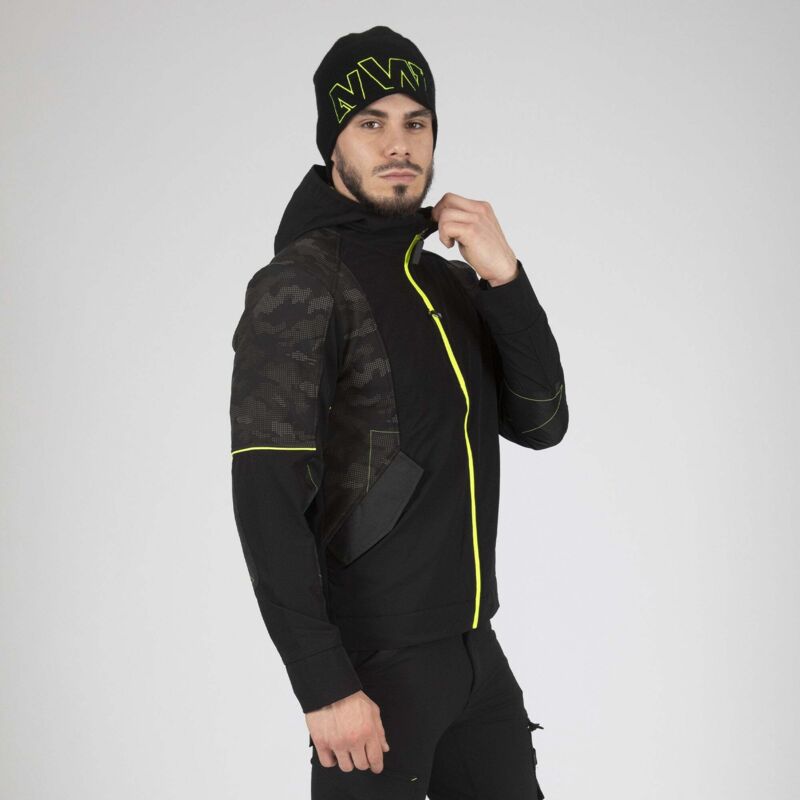 Blouson de travail garcia noir / jaune fluo taille m