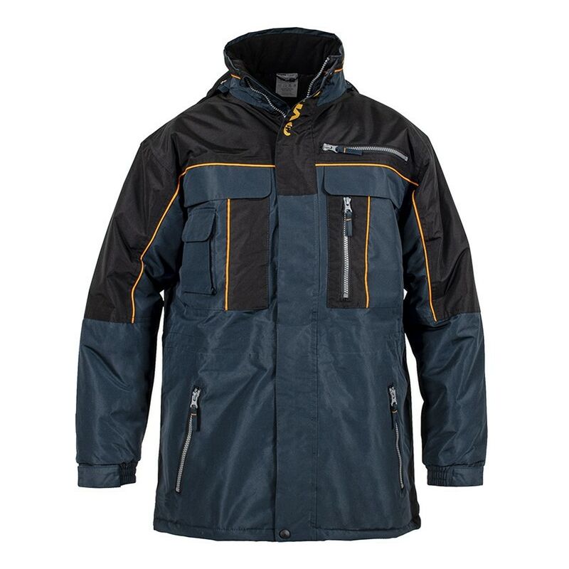 Vito - Veste de travail Taille l Bleu et noir Imperméable Polyester et pvc