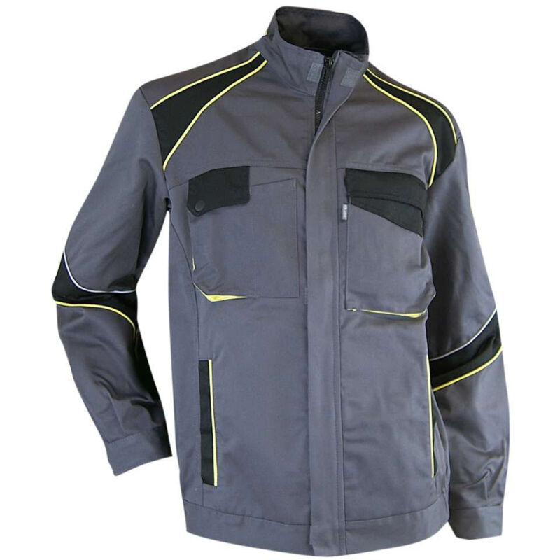 Blouson LMA SEMIS gris / noir / jaune T.XL - 2057 T.5