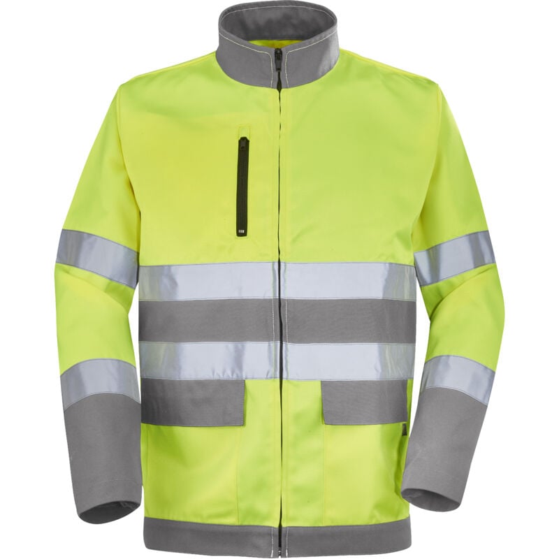 Blouson fluo base xp jaune fluo/gris acier m