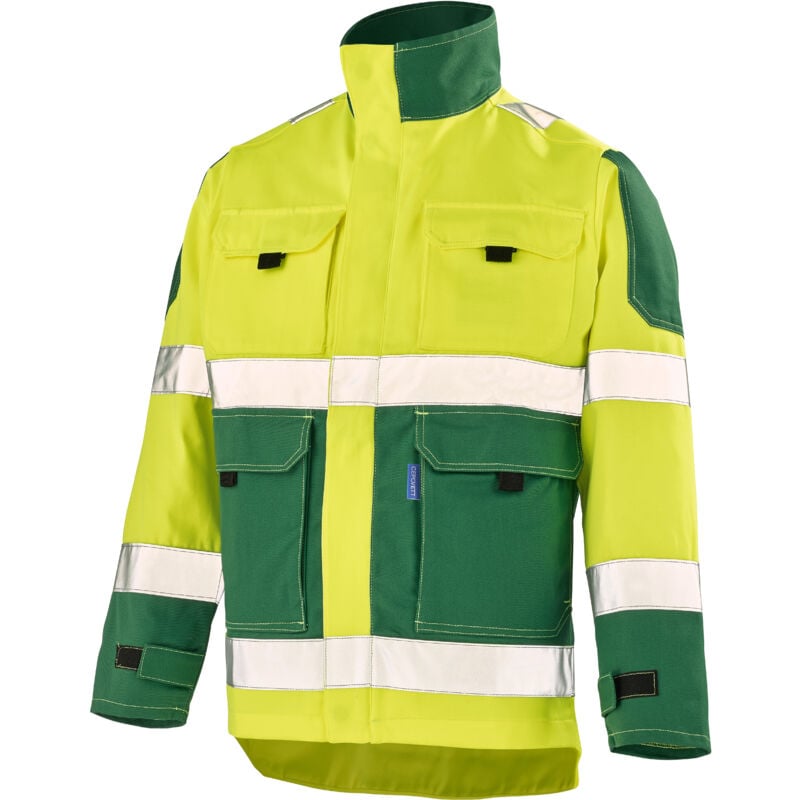 Blouson fluo tech jaune fluo/vert amazonie 2XL