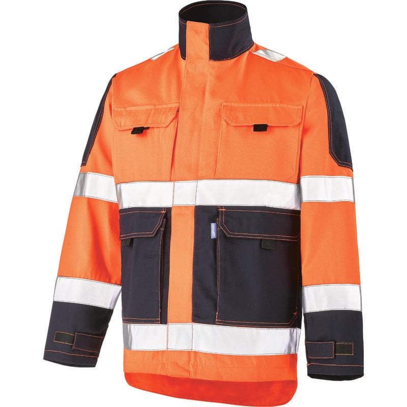 Blouson fluo tech orange fluo/dark blue xl