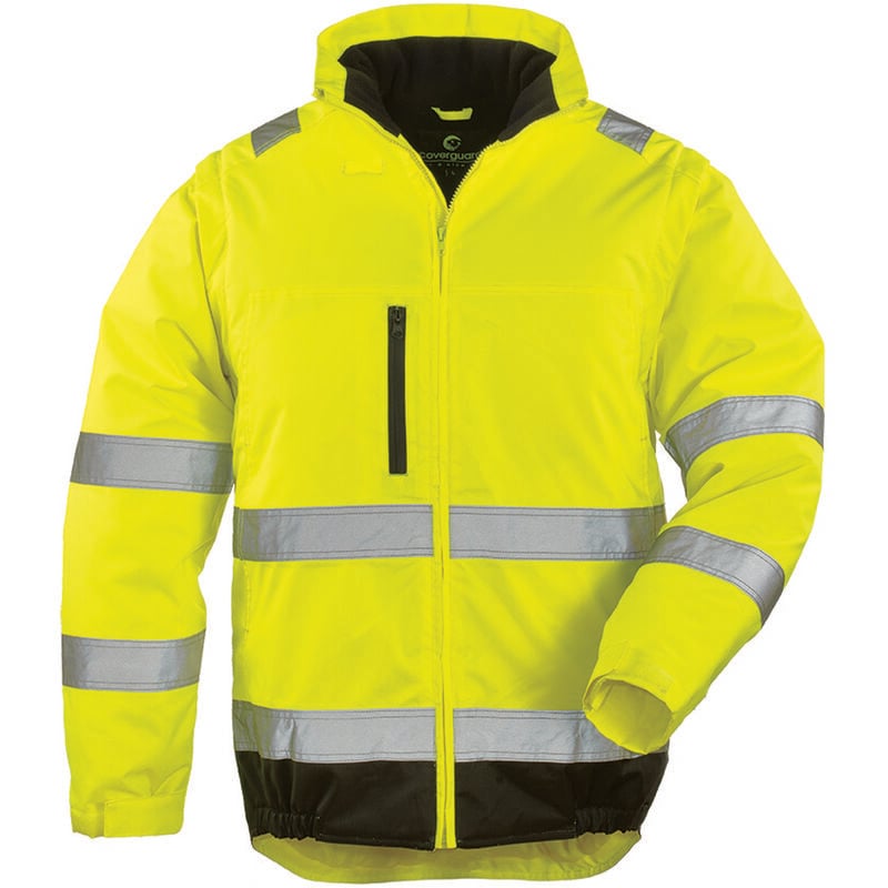 Veste 2 en 1 de travail haute visibilité hi-way - Jaune FLuo xl - 52/54