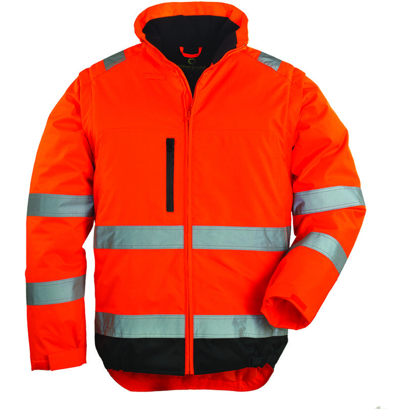 Veste 2 en 1 de travail haute visibilité hi-way - Orange FLuo l - 48/50