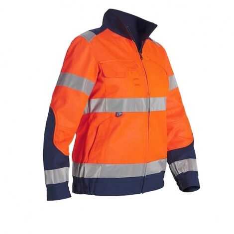 Blouson haute visibilité femme LUKLIGHT orange/marine - T2 - MOLINEL