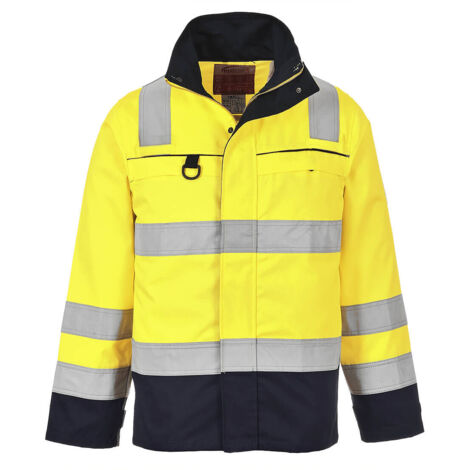 Blouson Haute-Visibilité multirisques couleur : Jaune/Marine taille L - PORTWEST