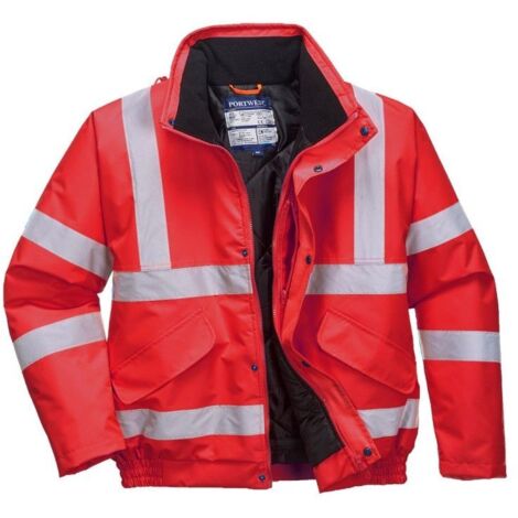 Blouson Hi-vis  Couleur : Rouge Taille Xxxl - Portwest