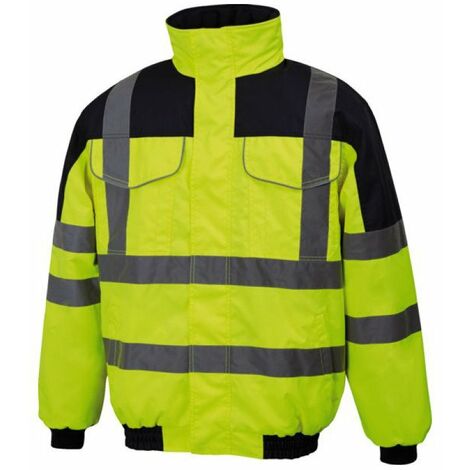 Blouson Hivi Blavia Jaune Fluo/marine T06 19596-jf-6