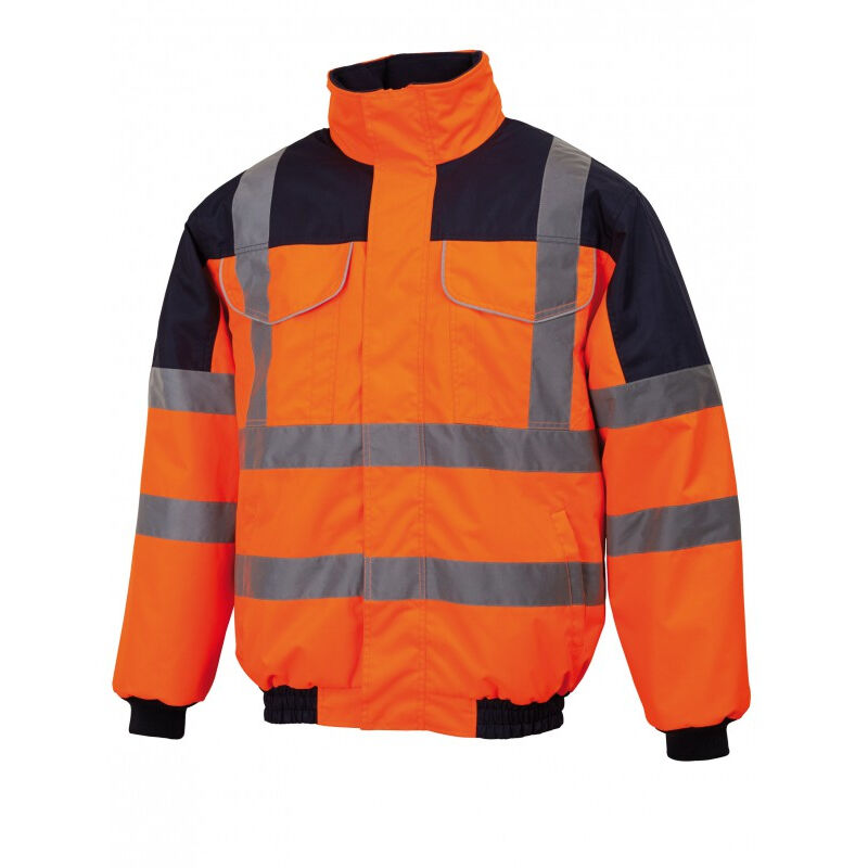Blouson hivi blavio orange fluo/marine t02 19596-ogf-2