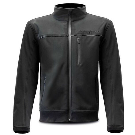 Blouson Moto Softshell - Noir - Protections CE - Taille S