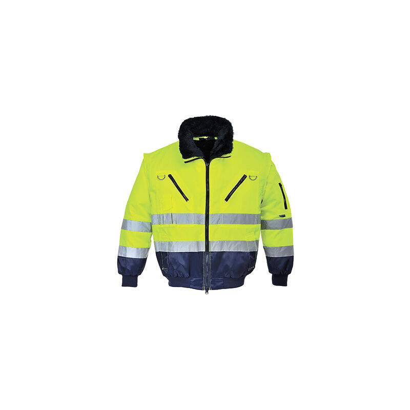Blouson pilote 3 en 1 HV-Jaune Fluo-XL PJ50