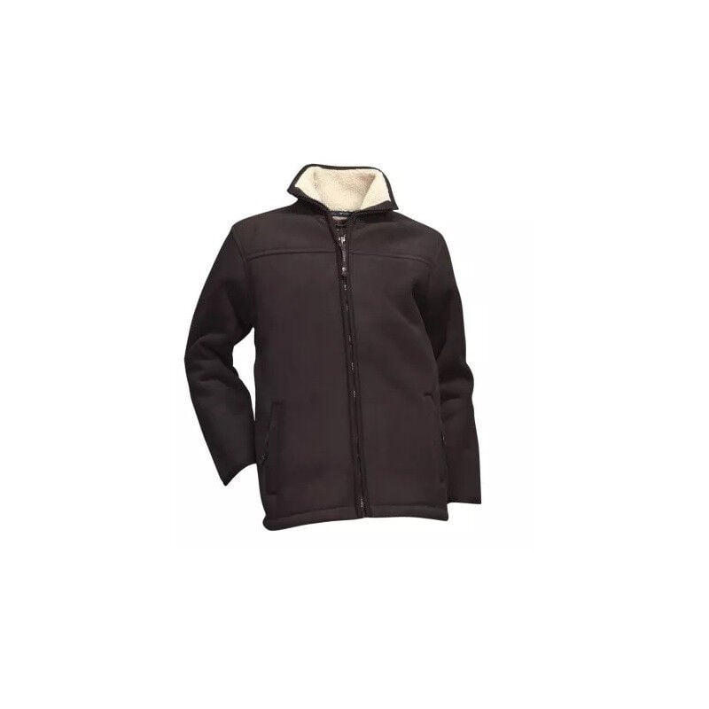 LMA - Blouson polaire doublé sherpa 216500 ecorce taille 4 marron