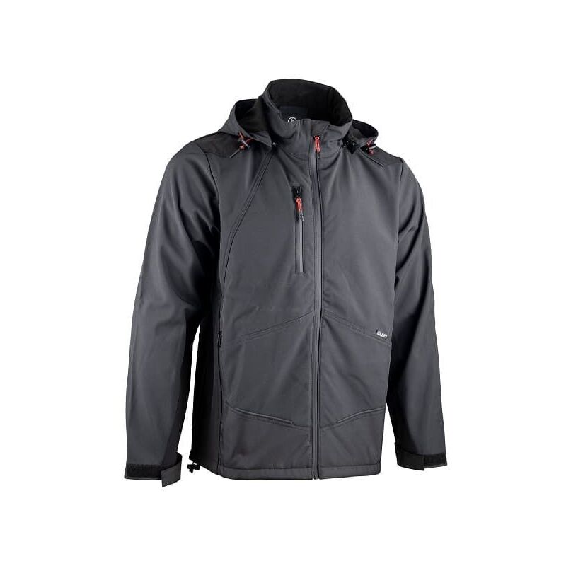 Blouson softshell bicolore LMA rock Gris Foncé l