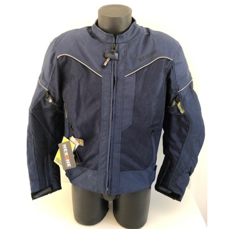 Blouson veste pour moto Homme Nexone Eté Flavio bleu Textile