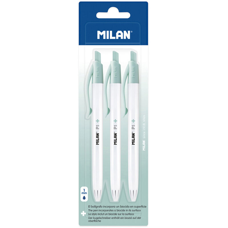 

MILAN Blíster 3 bolígrafos p1 tinta azul, edición + milan