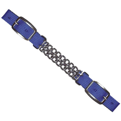 blu royal - Barbozzale in nylon con doppia catena in metallo