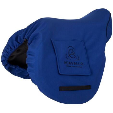 Blu royal - Coprisella Acavallo per sella inglese con interno in pile