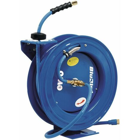 AVVOLGITUBO ARIA COMPRESSA automatico tubo cavo avvolgibile 15 m 1/4  officina EUR 78,58 - PicClick IT