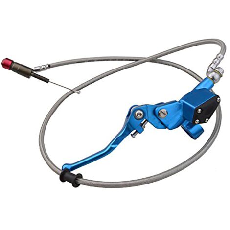 Blue 7/8'' Clutch Kit and Brake Lever Length Hose Replacement for Motorcycle ATV UTV 125cc 250cc Vertical Engine Motorcycle Off Road Scooter Pit Pocket Bike