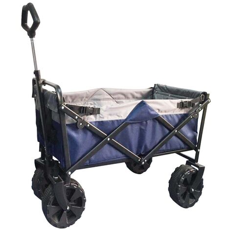 Blue Beach Folding Trolley Trolley mit Stahlkonstruktion