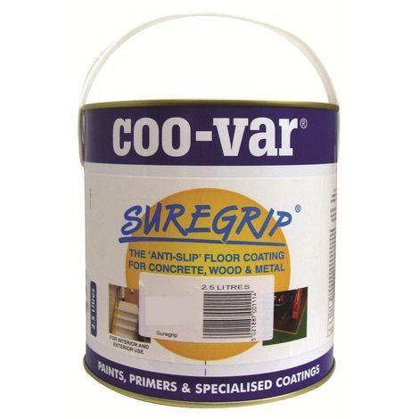 Blue Coo Var Suregrip Anti Slip Floor Paint 5 Litre 125 G139 1306 F