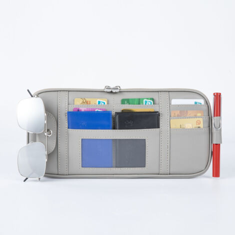 Blue Dream Auto-Sonnenblenden-Organizer (Grau), Tasche
