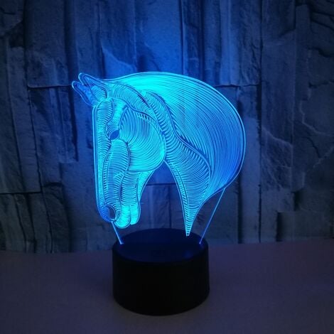 Lampe Cheval 3D – Le Nid Calin