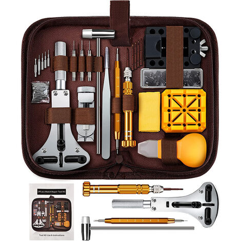 Watchmann Kit complet d'outils de réparation de montre 24 en 1 - Ouvre- montre - Set de