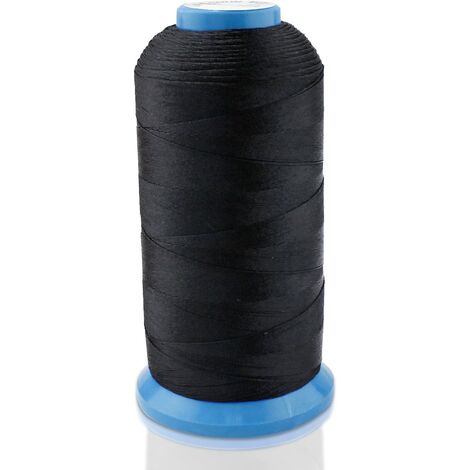 Blue Dream Fil de surjeteuse en nylon résistant pour machine à coudre (noir)
