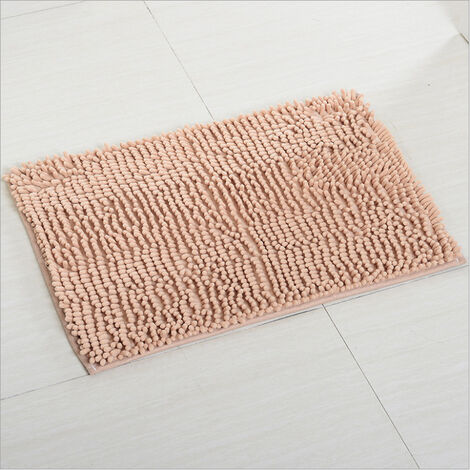 Blue Dream Tapis de salle de bain antidérapant en microfibre de chenille doux et absorbant lavable en machine 4060cm chameau