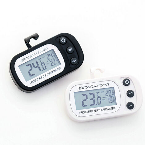 Blue Dream Two Colors Waterproof Digital Refrigerator Thermometer Max/Min Record Function With Hook