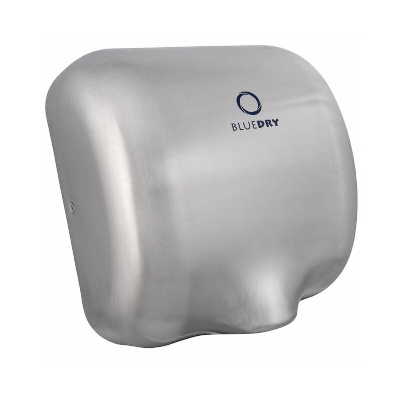 Eco Dry Brushed Stainless Hand Dryer HD-BD1000BS - Blue Dry