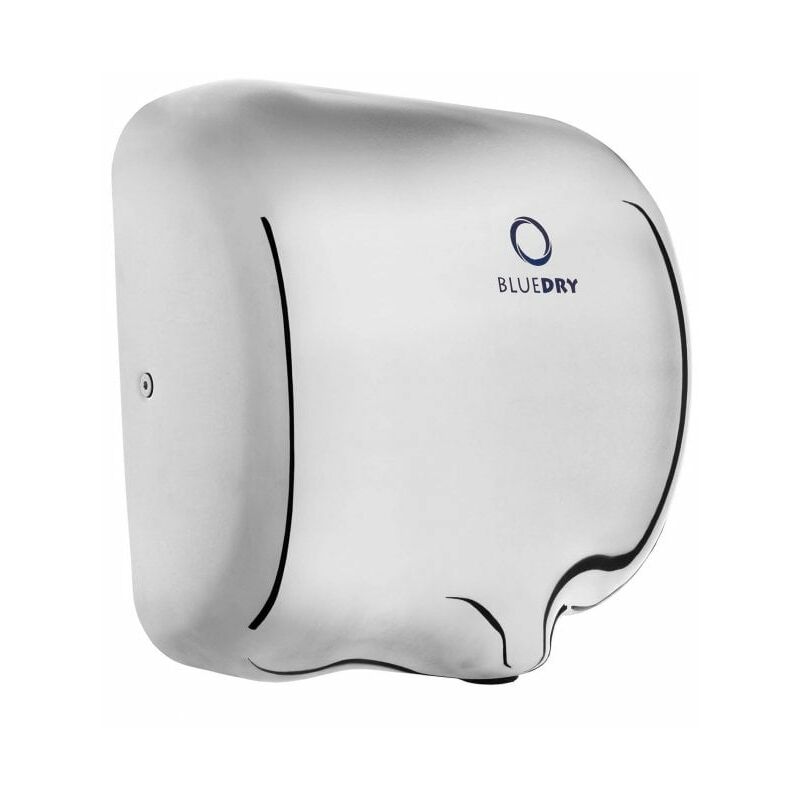 Eco Dry Polished Stainless Hand Dryer HD-BD1000PS - Blue Dry