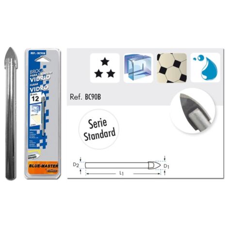 BLUE MASTER BROCA PARA CRISTAL BLISTER 8 MM=BC9008B