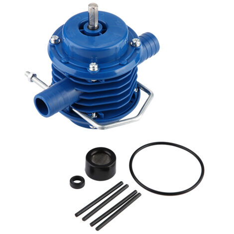 Blue Mini Self-Priming Engineering Plastic Hand Electric Drill Water Pump for Home Garden